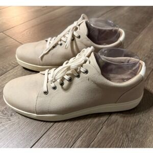 ABEO Encore Lace 2320 Womens Size 10 Canvas Comfort Sneakers Beige Walking Shoes